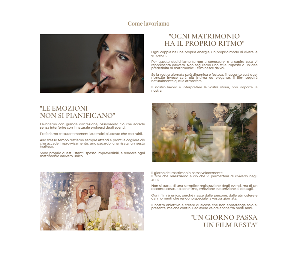 My Way Films — Come lavoriamo